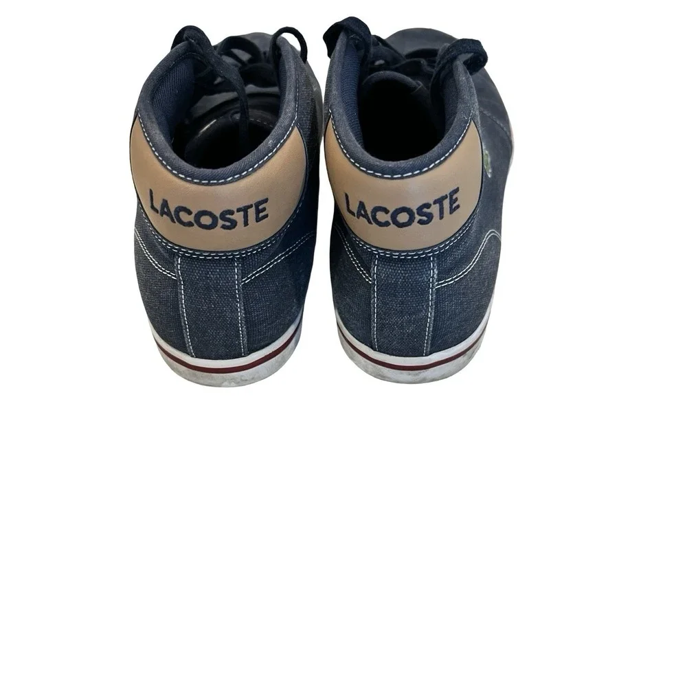 Lacoste Ampthill CS Blue Chukka Sneakers Men's Size 12‎